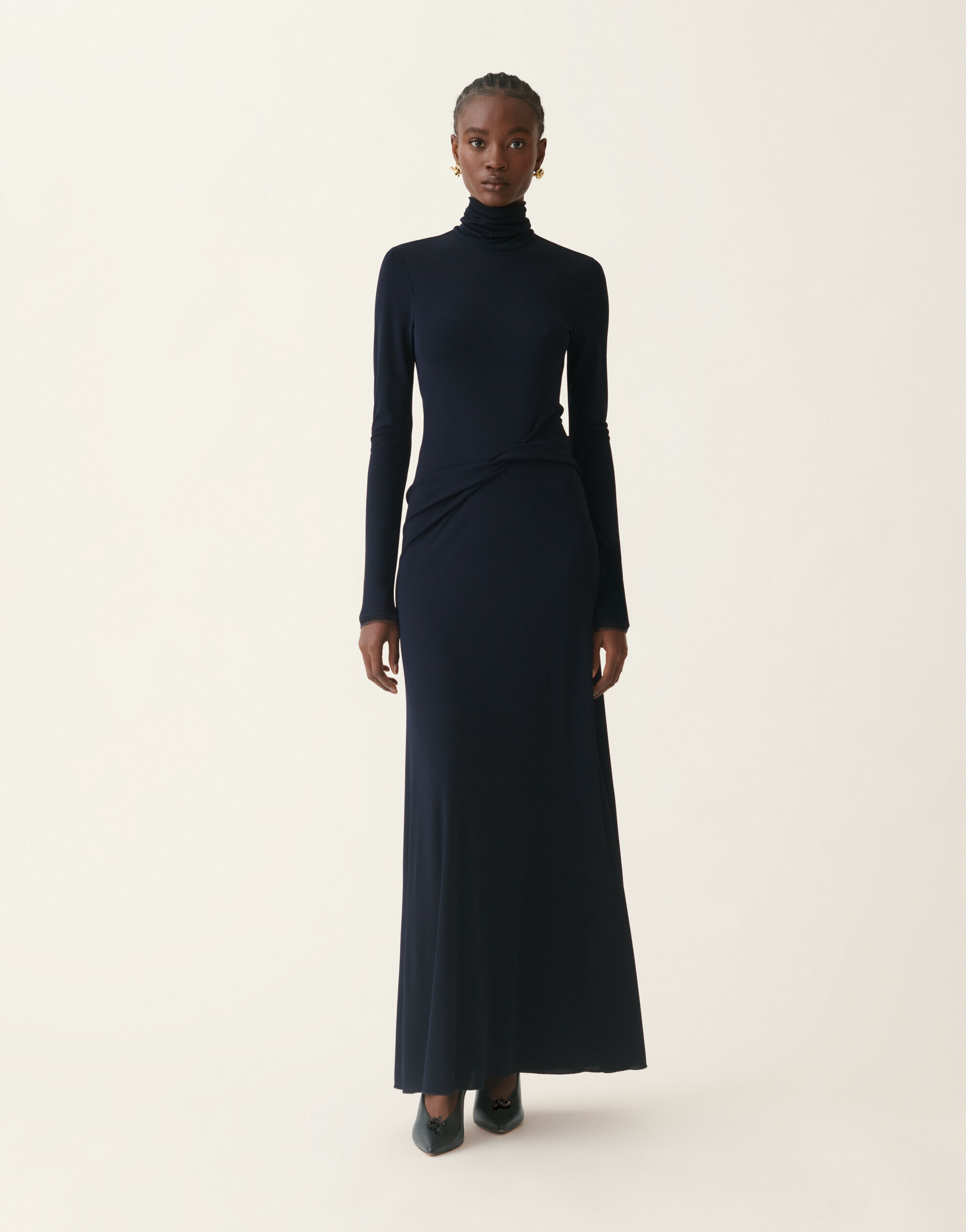 Fabiana Filippi Robe longue en jersey, bleu nuit Bleu nuit ABD216F137M2860000