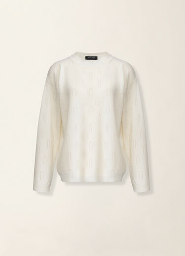 Fabiana Filippi Platinum sweater, raffia Raffia MAD216F395M2810000