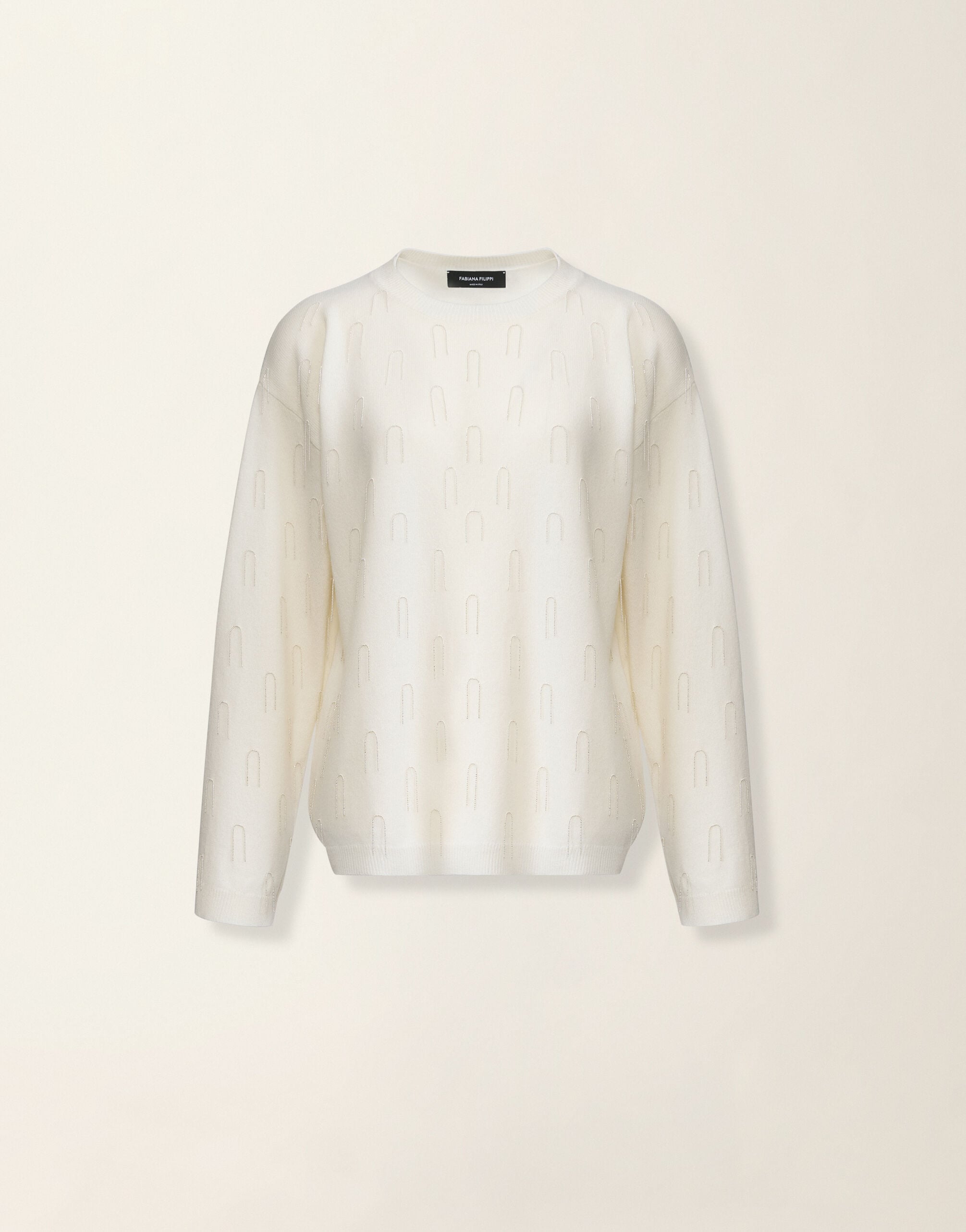 Fabiana Filippi Platinum sweater, raffia Raffia MAD216F395M2810000