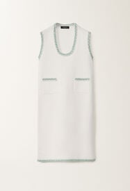 Fabiana Filippi Strickkleid aus Bio-Baumwolle, optisch weiß und wassergrün WEISS/WASSERGRÜN ABD275F637L3810000