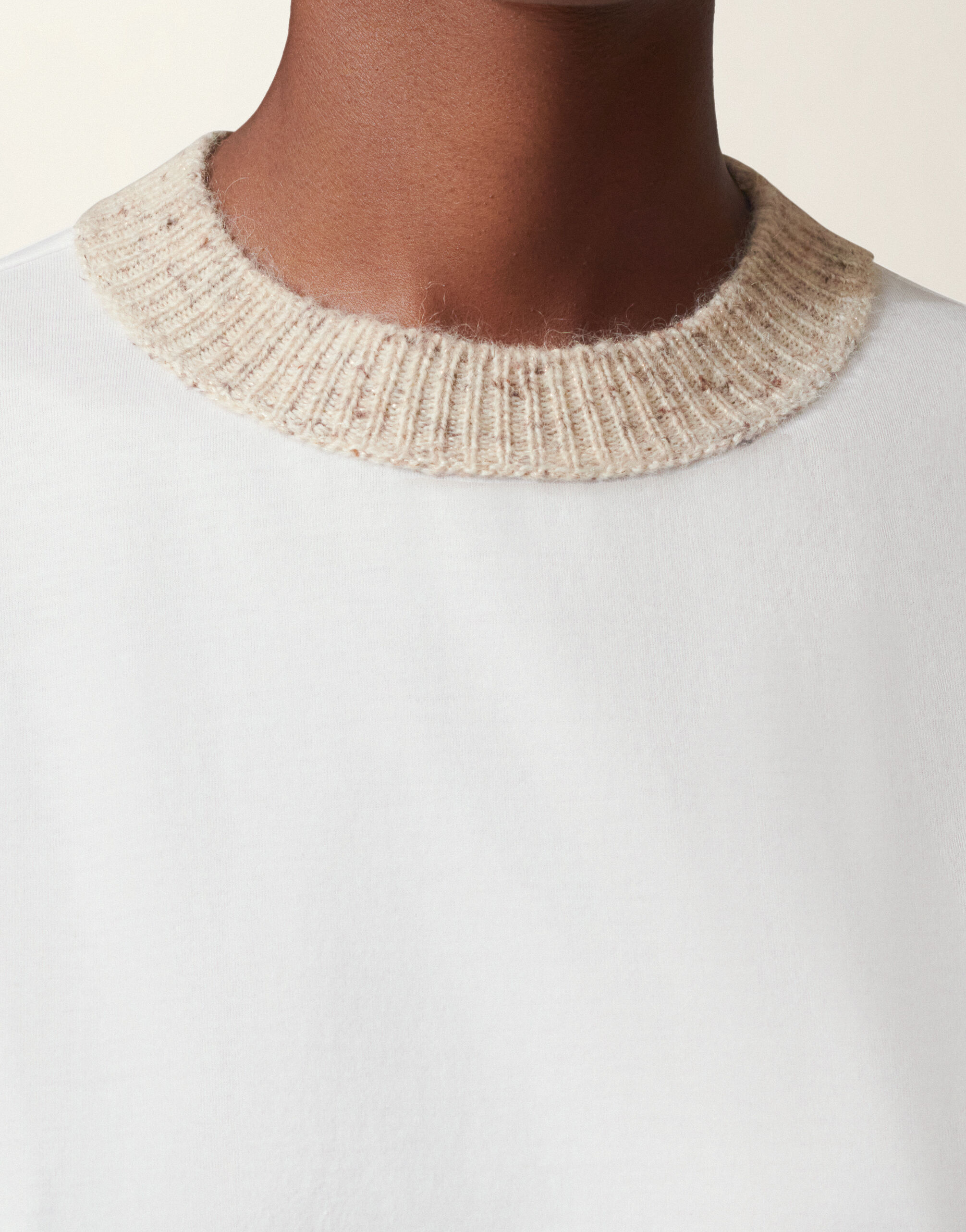 Fabiana Filippi T-shirt en jersey de coton, blanc optique Blanc optique JED216F112M3310000