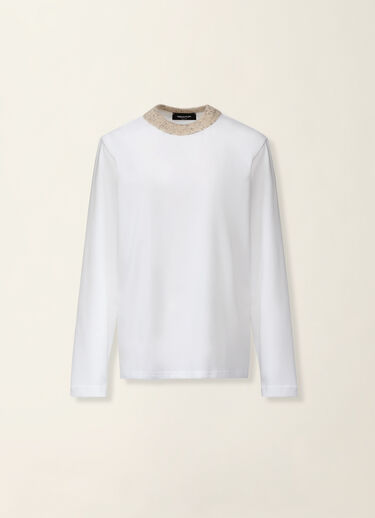 Fabiana Filippi T-shirt en jersey de coton, blanc optique Blanc optique JED216F112M3310000