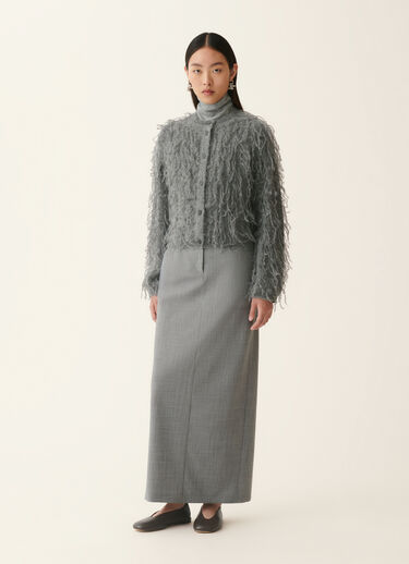 Fabiana Filippi Mohair cardigan, charcoal Charcoal MAD226F465D9360000