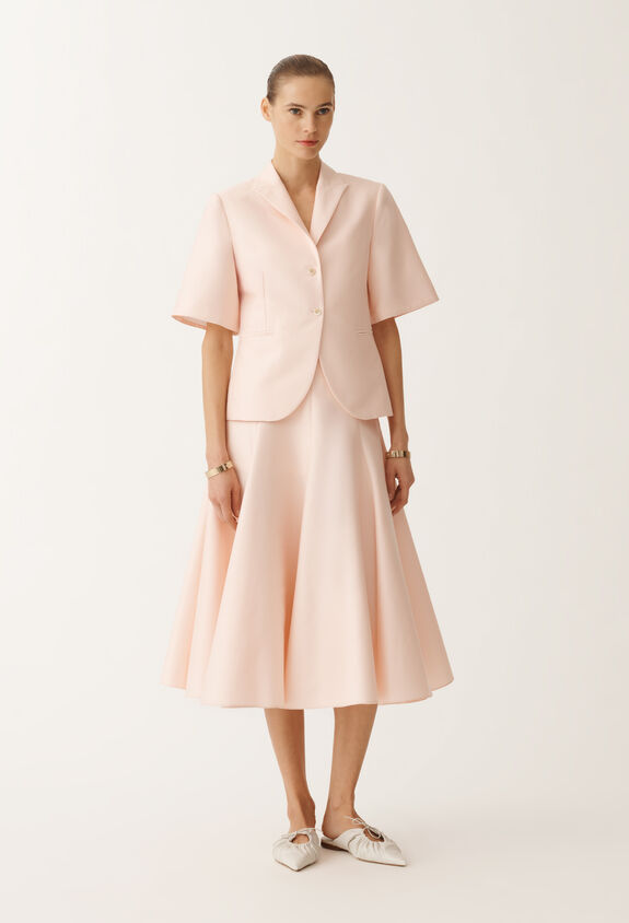 Fabiana Filippi Veste à manches courtes en coton et soie mikado, candy CANDY GCD275F677D7870000