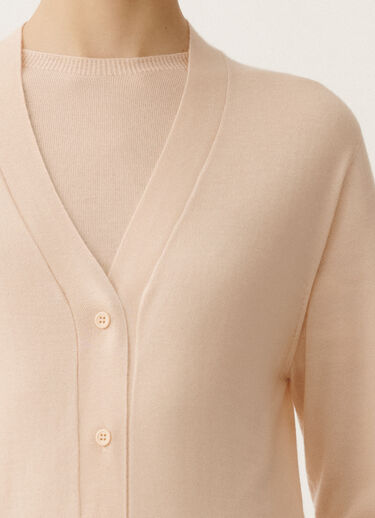 Fabiana Filippi Cashmere and silk cardigan, blush PINK MAD265F008N9070000