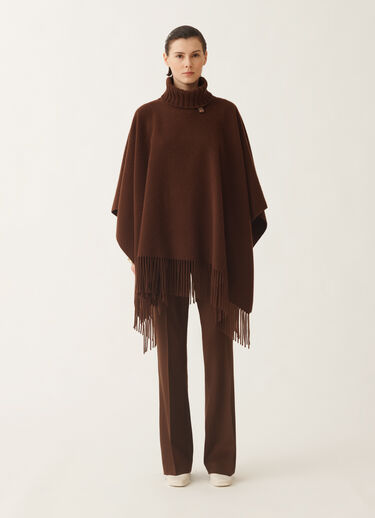 Fabiana Filippi Cape in Platin, Ebenholz Braun SAD215A802L8420000