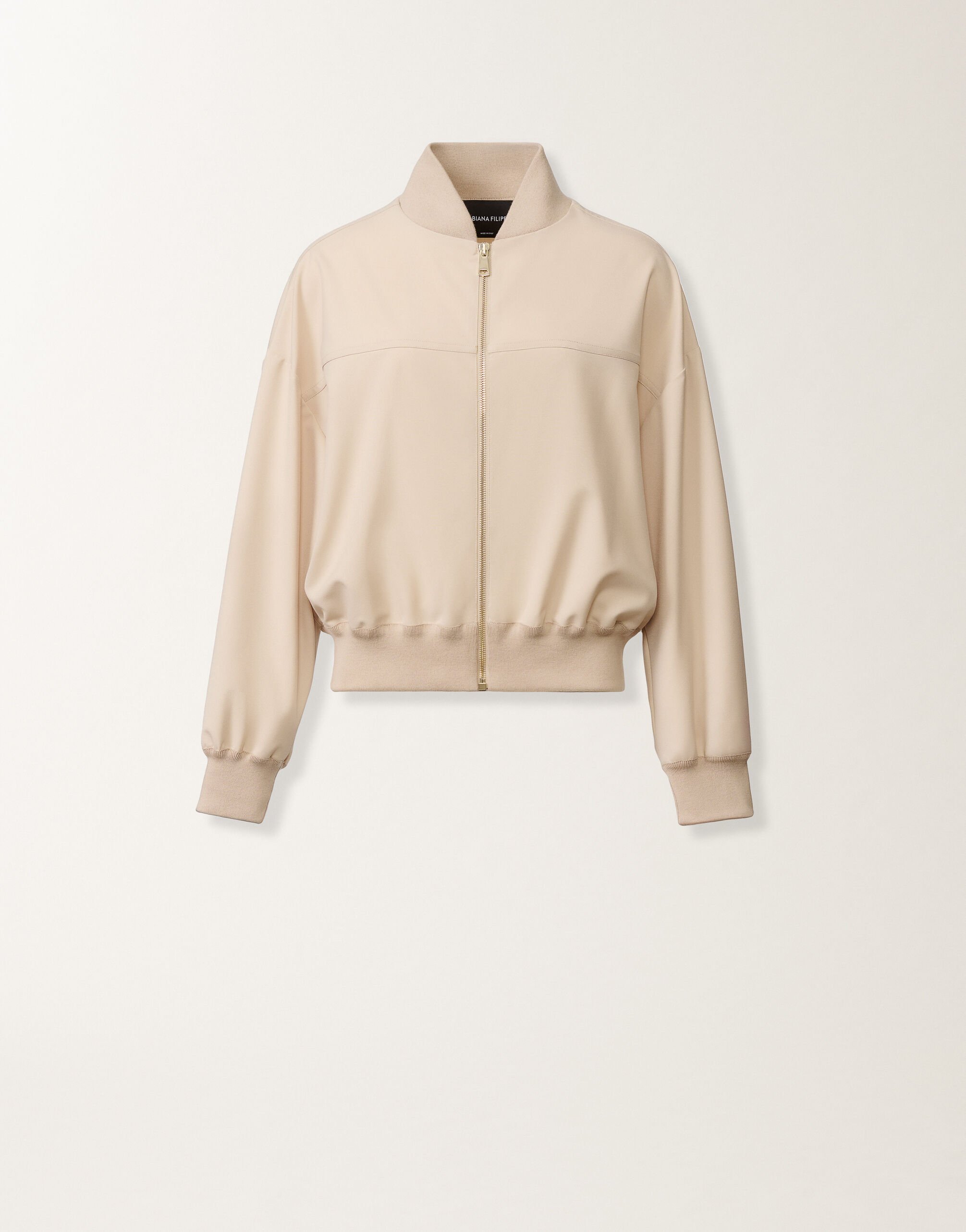Fabiana Filippi Bomber in Techno-Tailoring, Nude Nude GCD266F227L7810000