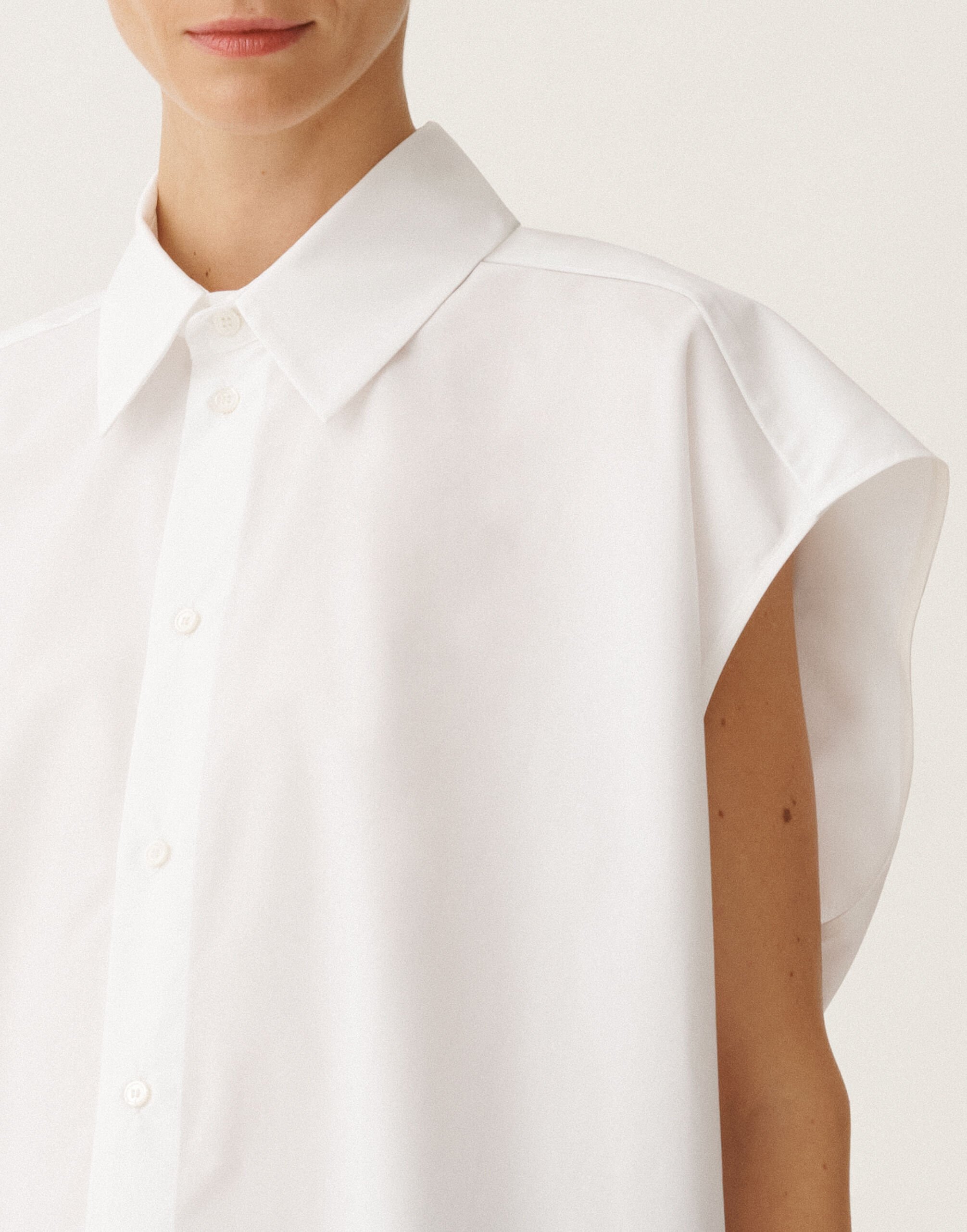 Fabiana Filippi Chemise en popeline, blanc optique BLANC CAD265F337D6500000