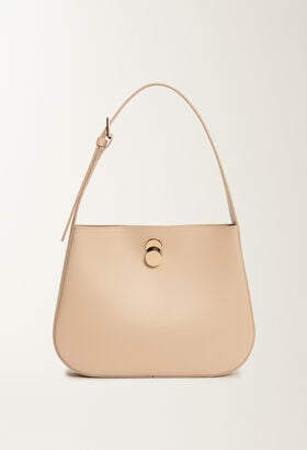 Fabiana Filippi Hobo Eclissi piccola in pelle di vitello, marmo GRIGIO BGD215A858L8030000