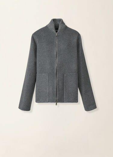 Wool and cashmere double coat, lead Fabiana Filippi Wool and cashmere double coat, lead Lead CTD226F643M4810000