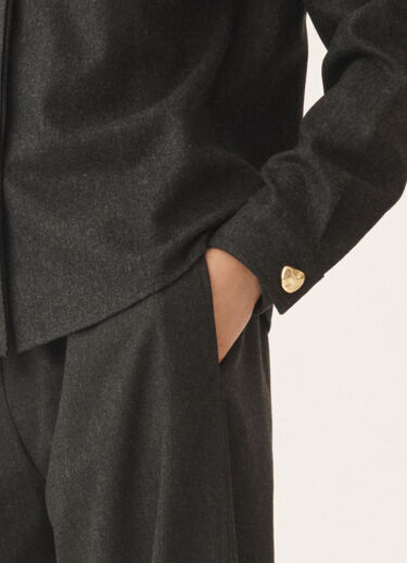 Fabiana Filippi Shirt in flannel, slate Grey CAD225F312D1860000