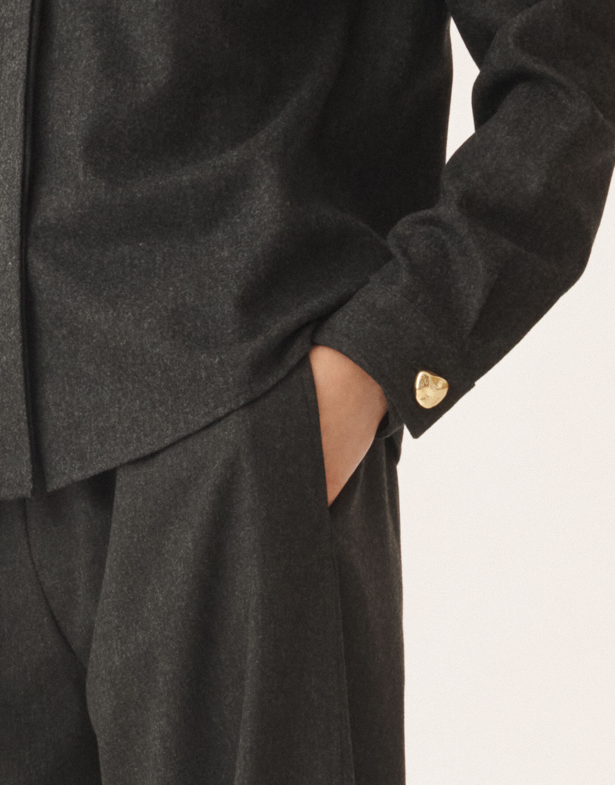 Fabiana Filippi Shirt in flannel, slate Grey CAD225F312D1860000