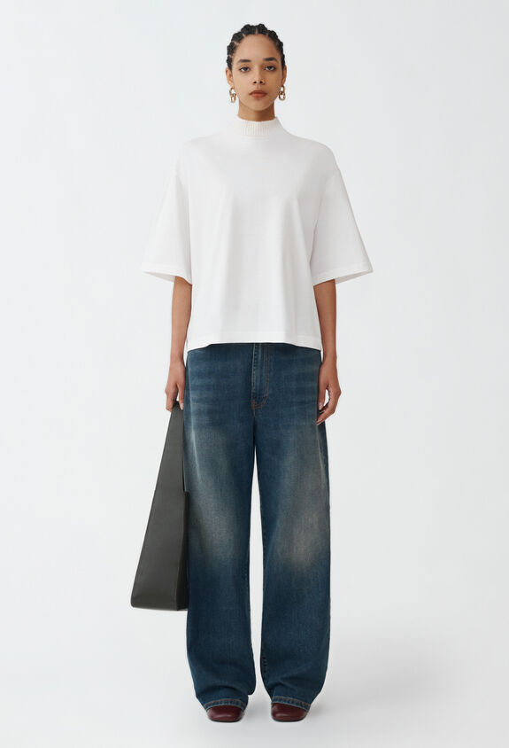 Fabiana Filippi T-Shirt aus Jersey, weiß WEISS JED224F607L0800000