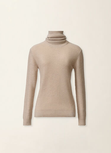 Rollkragenpullover aus Paillettengarn, Cachà Fabiana Filippi Rollkragenpullover aus Paillettengarn, Cachà Cachà MAD226F098D2960000