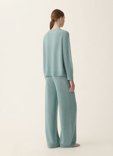 Fabiana Filippi Pull en laine et soie avec paillettes, vert Vert MAD216F097D2960000