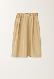 Fabiana Filippi Technical taffeta skirt, gold YELLOW GND265F410D2600000