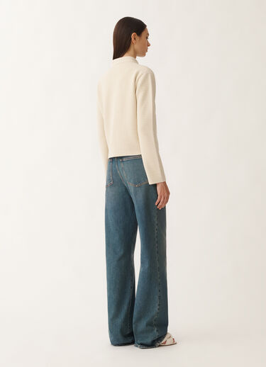 Fabiana Filippi Wool and cotton jacket, vanilla WHITE GCD265F220D5100000