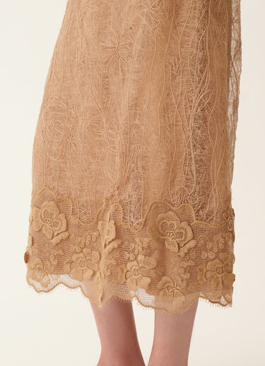 Embroidered lace dress, rattan Fabiana Filippi Embroidered lace dress, rattan Rattan ABD226F599M4340000