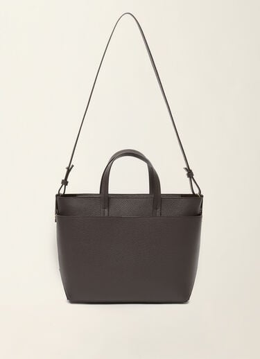Large grained leather handbag, ebony Fabiana Filippi Large grained leather handbag, ebony Ebony BGD226A850M5620000