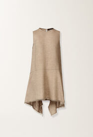 Fabiana Filippi Top de tejido de lino, topo GRIS PALOMA TPD276F743M1610000