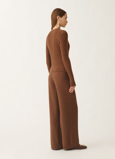 Fabiana Filippi Wool and silk sweater with sequins, mahogany BROWN MAD215F112D2960000