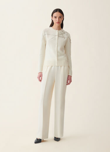 Platinum cardigan, raffia Fabiana Filippi Platinum cardigan, raffia Raffia MAD216F025M2870000