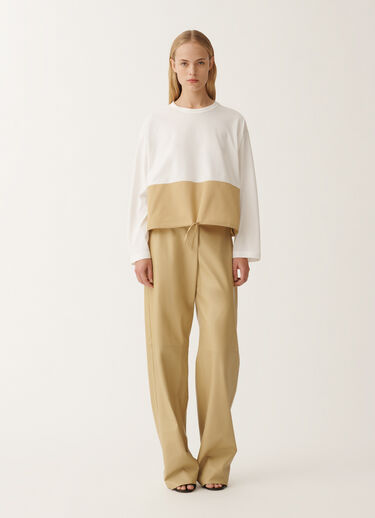 Fabiana Filippi Jersey top, white and gold YELLOW JED265F155L2230000