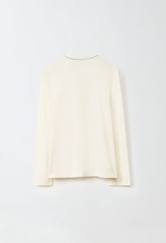 Fabiana Filippi Jersey T-shirt, raffia WHITE JED224F606SK000000