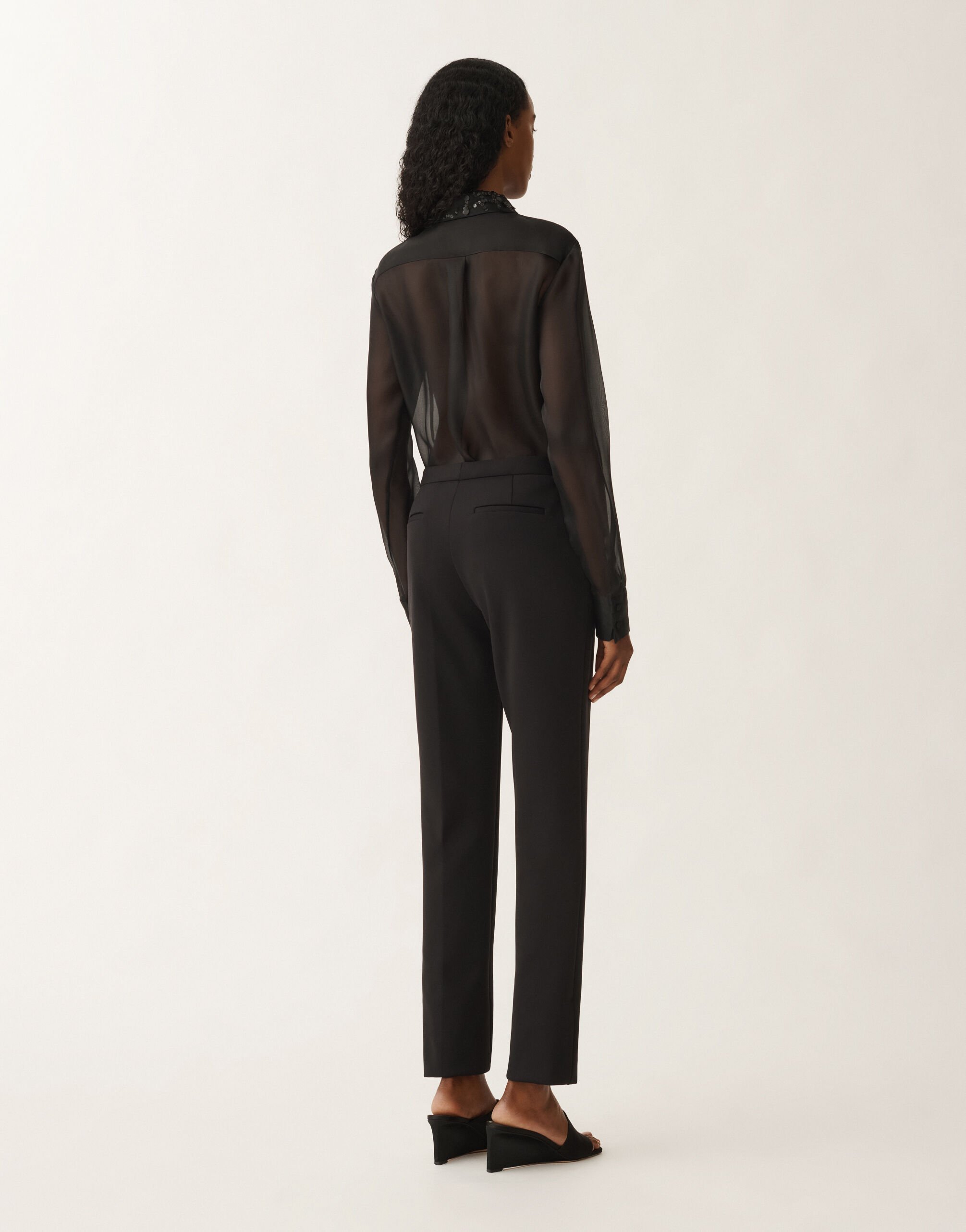 Fabiana Filippi Montefalco scuba trousers, black BLACK PAD265F326D4320000