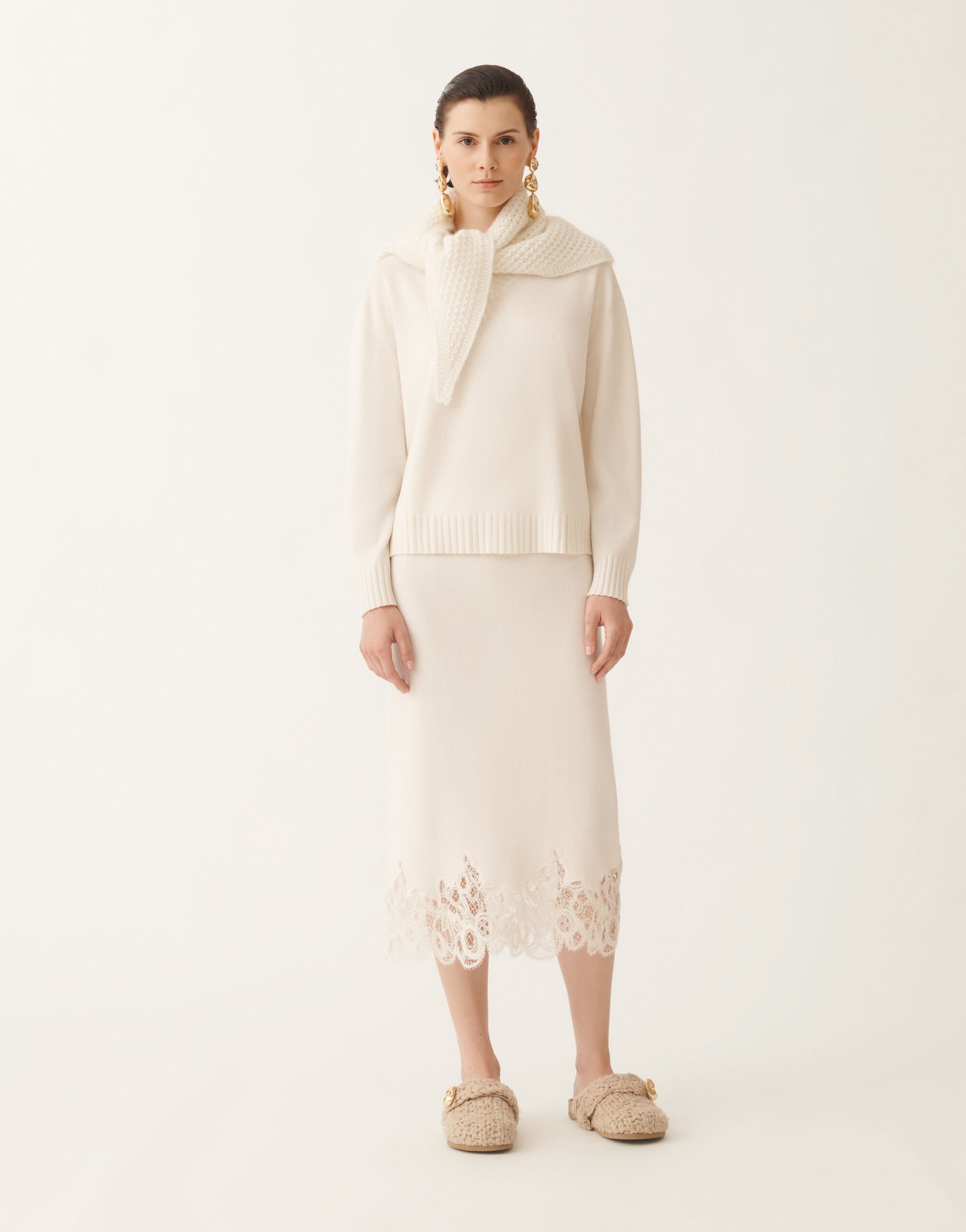 Fabiana Filippi Pullover aus Platinum, Rafia Rosa MAD215F015L5170000