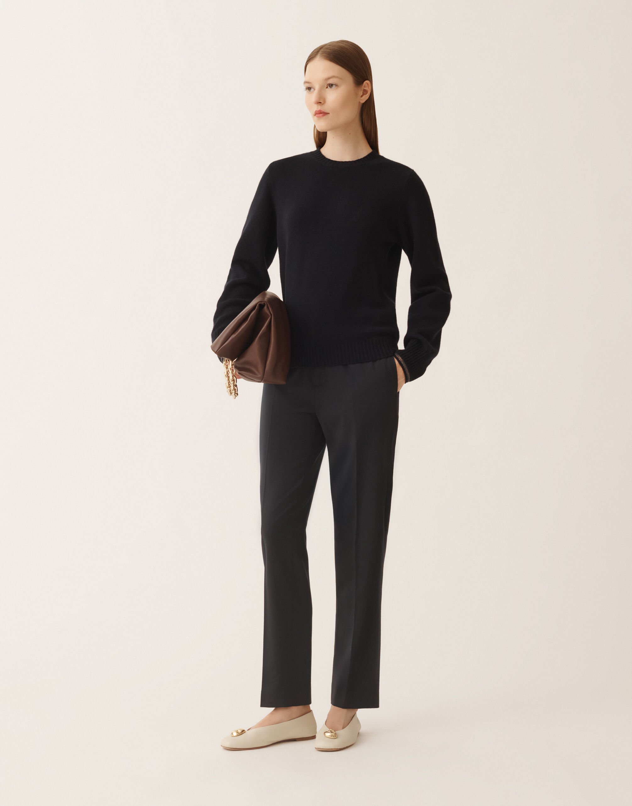 Fabiana Filippi Sweater in Platinum, midnight blue Blue MAD225F465L5170000