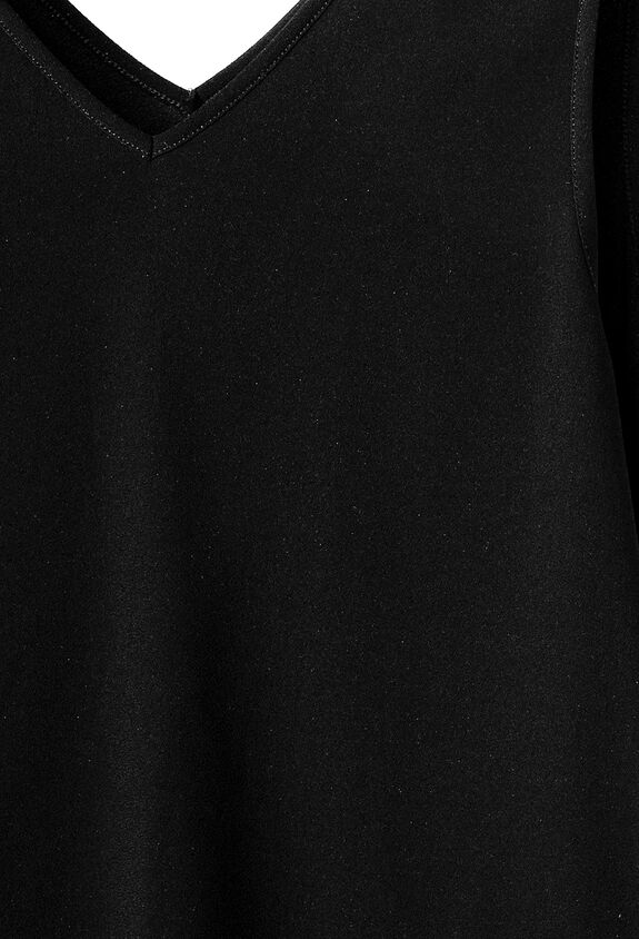 Fabiana Filippi Camiseta sin mangas de sablé, negro TPD264F320D6460000
