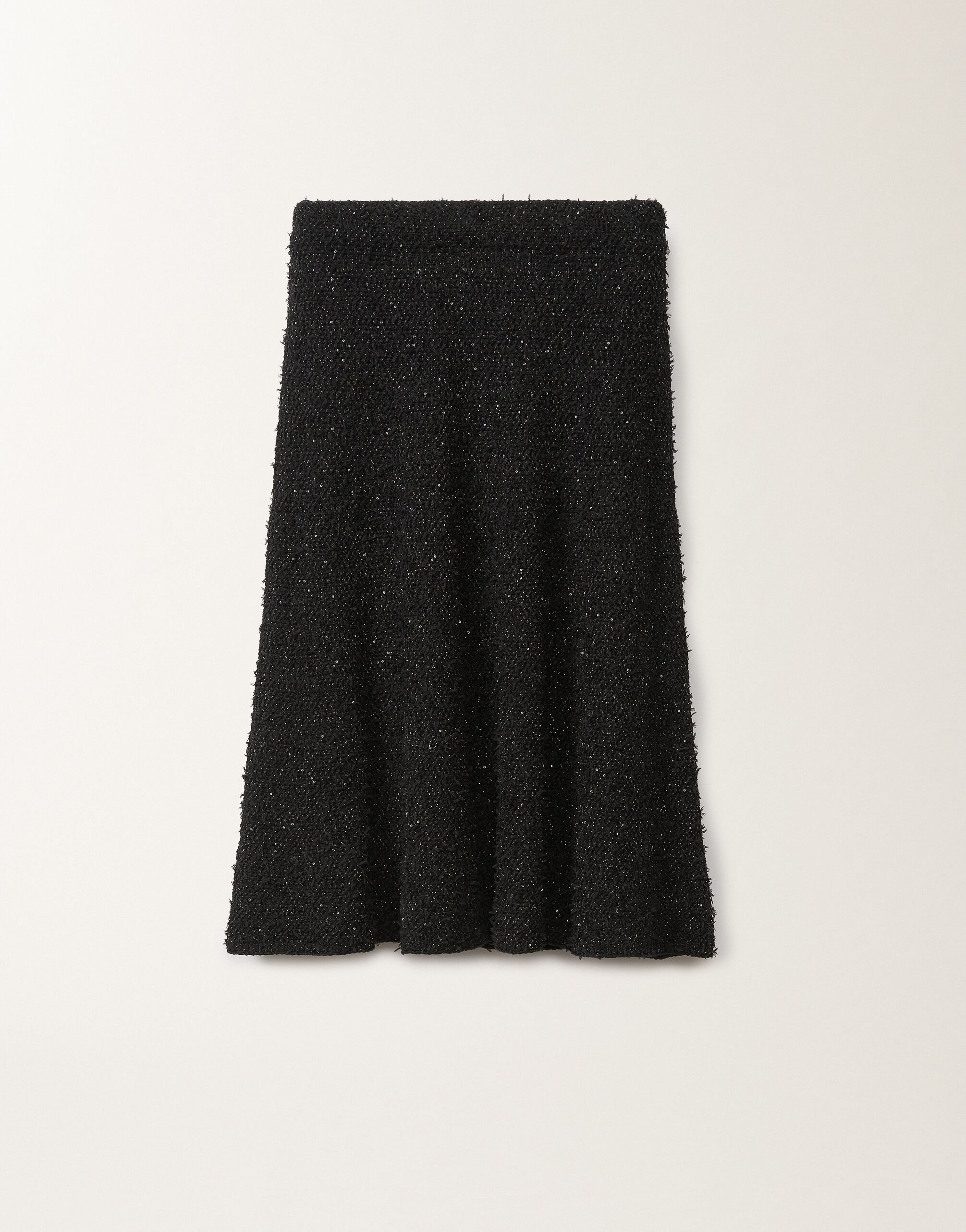 Fabiana Filippi Tweed-effect mini skirt, black BLACK GND265F395L167M531