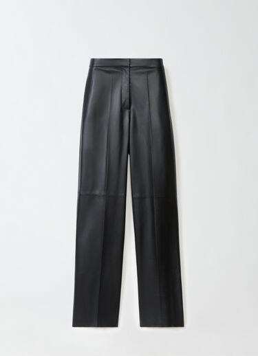 Fabiana Filippi Nappa leather trousers, black BLACK PLD264F274I9090000