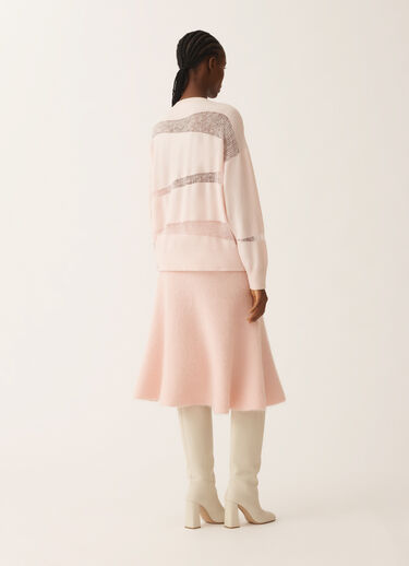 Fabiana Filippi Suéter en platino y mohair, rosa cuarzo Rosa MAD225F508L6400000