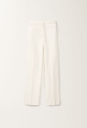 Fabiana Filippi Hose Deruta aus Baumwollgabardine, weiß WEISS PAD265F320L1920000