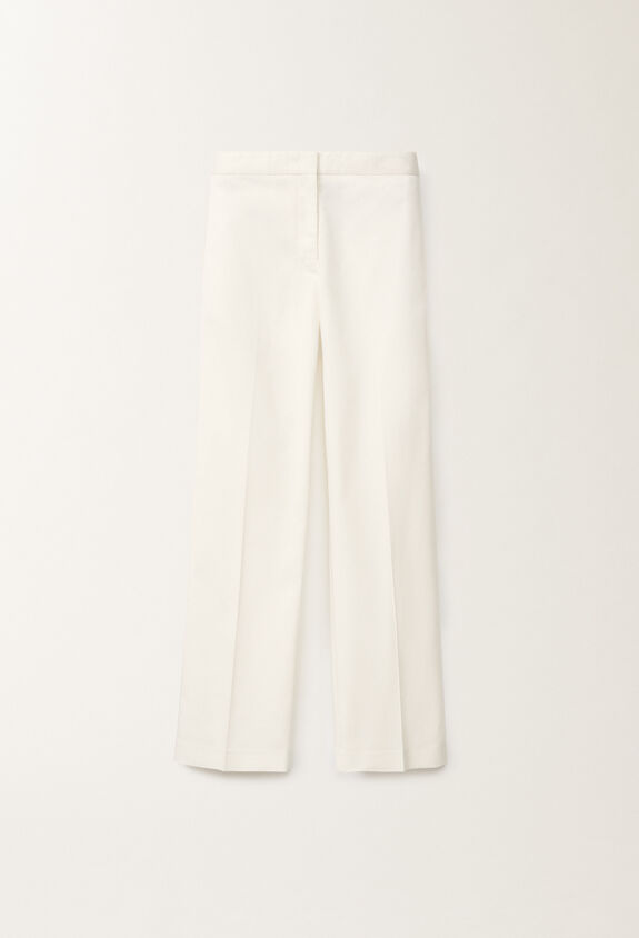 Fabiana Filippi COTTON GABARDINE STRAIGHT LEG TROUSERS WITH FILO DIAMANTE WHITE PAD265F320L1920000