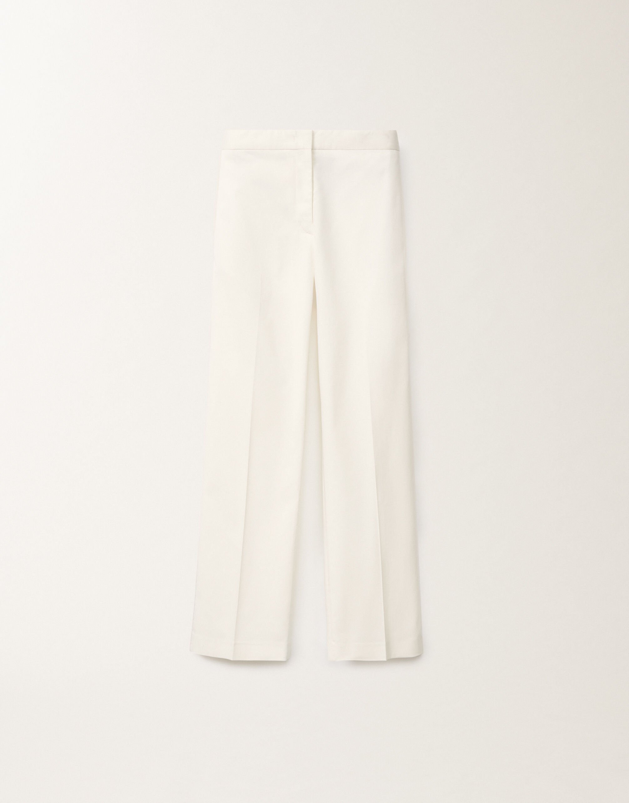 Fabiana Filippi Deruta cotton gabardine trousers, white WHITE PAD265F320L1920000