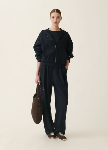 Fabiana Filippi Sweat en jersey point Milano, bleu nuit Bleu nuit JED216F263M3100000