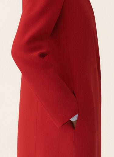 Fabiana Filippi Topcoat in cady, rosso Rosso CTD216F207M2890000