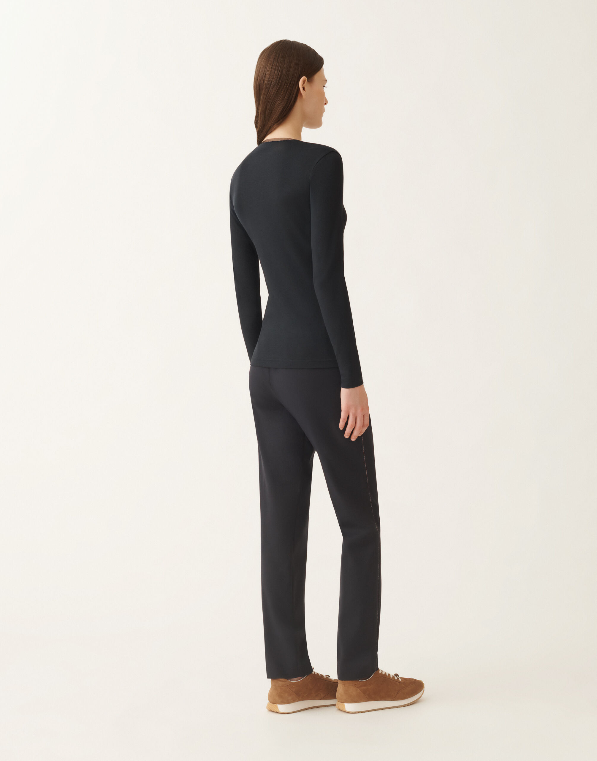 Jersey T-shirt, midnight blue for Women | Fabiana Filippi®