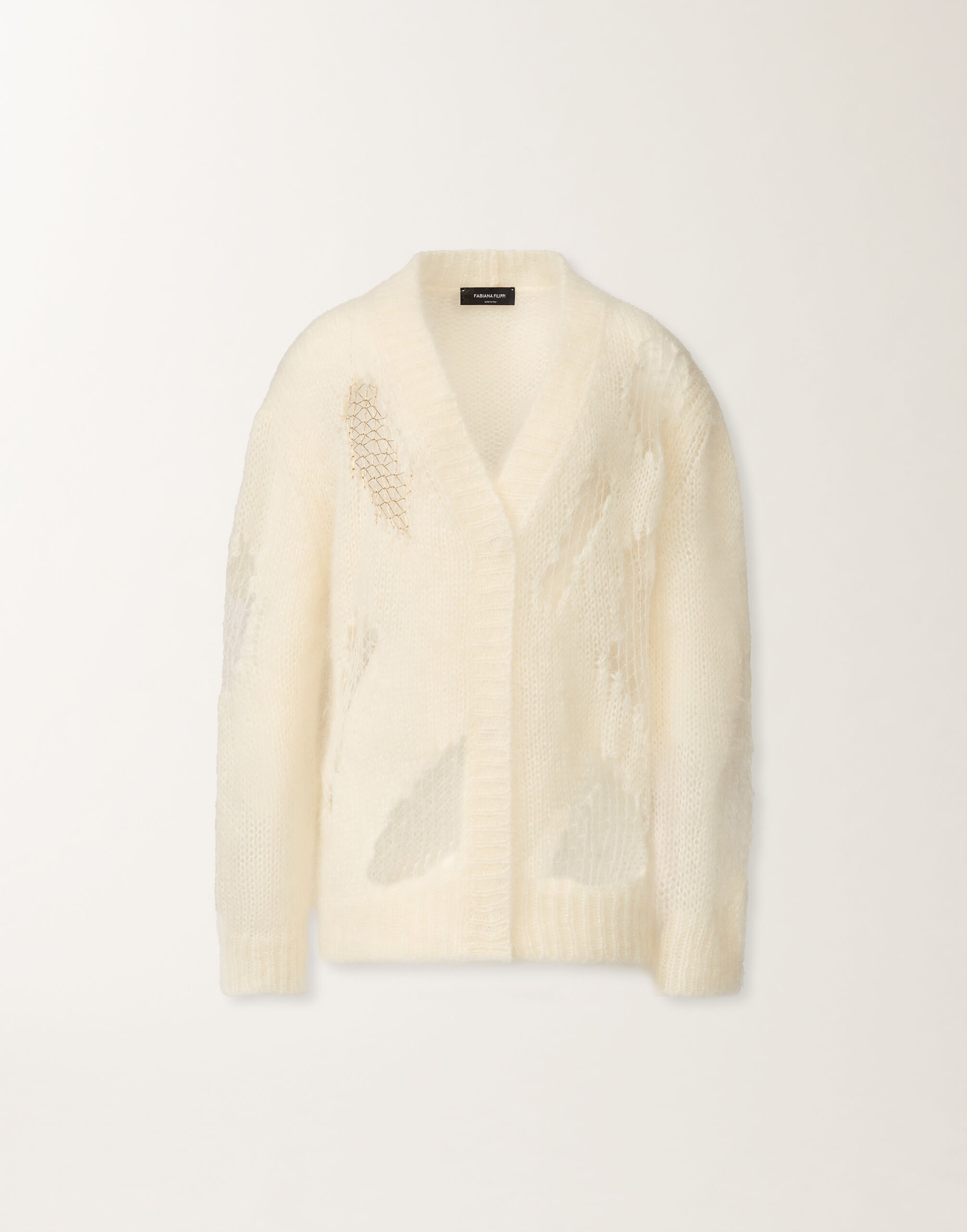 Fabiana Filippi Mohair sweater, butter White MAD225F514L6330000