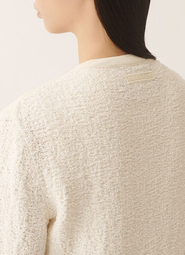 Fabiana Filippi Cotton tweed bomber with sequins, butter BUTTER CTD276F681M1940000