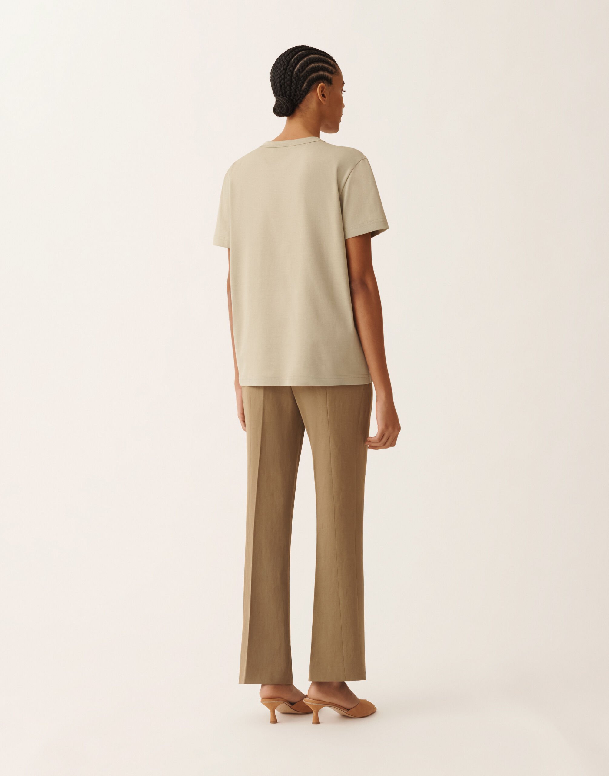 Fabiana Filippi T-shirt in jersey, kaki KAKI JED266F133L7960000