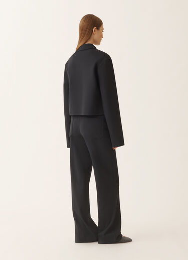 Fabiana Filippi Boxy jacket in midnight blue Milano stitch jersey Blue GCD266F208L7470000