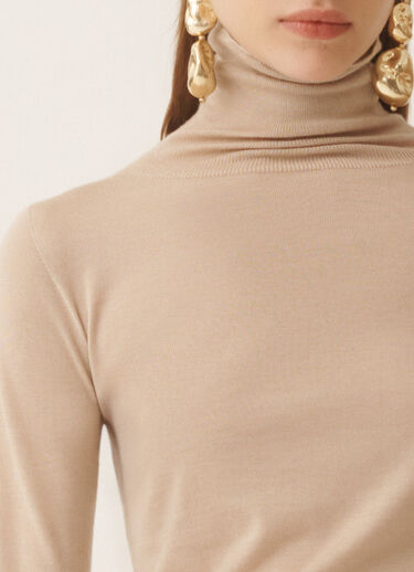 Fabiana Filippi Pullover aus Kaschmir und Seide, ahornfarben Beige MAD215F103N9070000