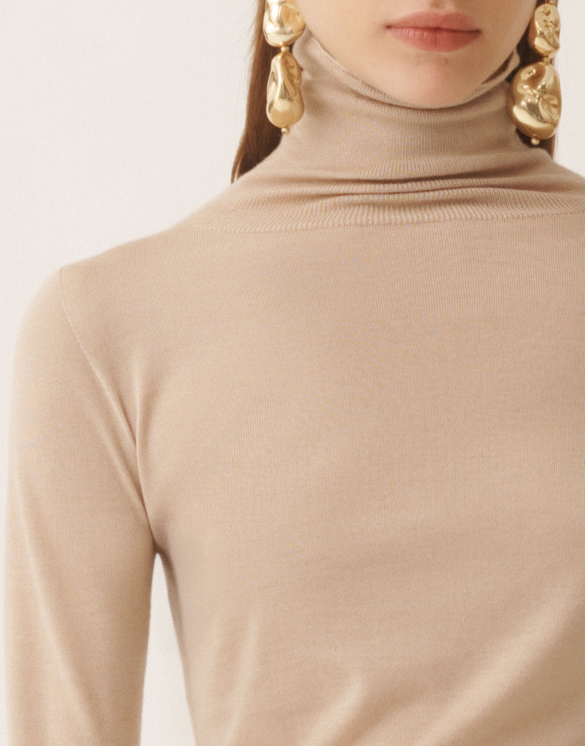 Fabiana Filippi Pullover aus Kaschmir und Seide, ahornfarben Beige MAD215F103N9070000