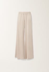Fabiana Filippi Hose Amelia aus Envers-Satin, Staubgrau Beige PAD215F291D9080000