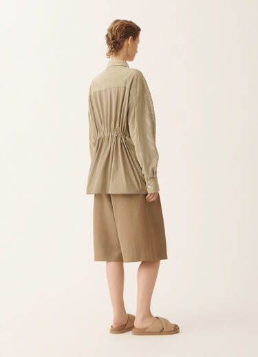 Shirt in perforated suede, khaki Fabiana Filippi Shirt in perforated suede, khaki KHAKI PLD276F720M1360000