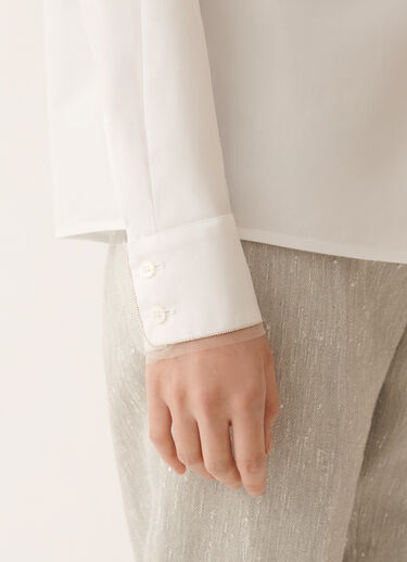 Fabiana Filippi Camicia in popeline, bianco ottico Bianco CAD266F233L5820000